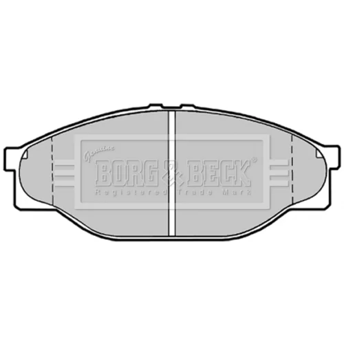 Sada brzdových platničiek kotúčovej brzdy BORG & BECK BBP1548