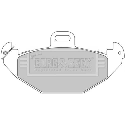 Sada brzdových platničiek kotúčovej brzdy BORG & BECK BBP1676