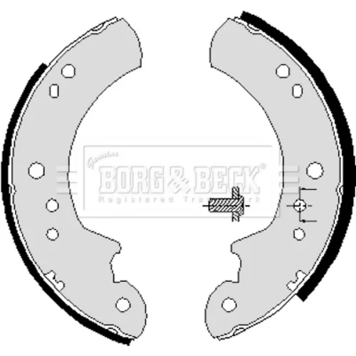 Sada brzdových čeľustí BORG & BECK BBS6008
