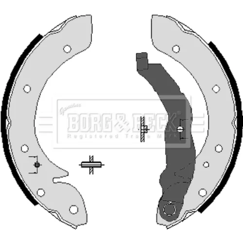 Sada brzdových čeľustí BORG & BECK BBS6198