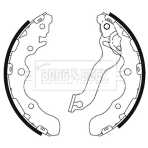 Sada brzd. čeľustí parkov. brzdy BORG & BECK BBS6464