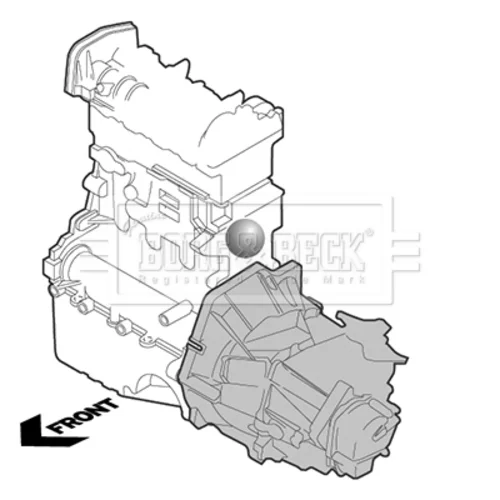 Uloženie motora BORG & BECK BEM3358