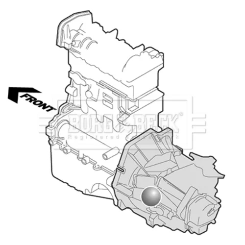 Uloženie motora BEM3390 (BORG & BECK) - obr. 2