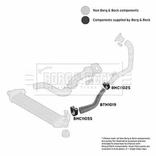 Hadica plniaceho vzduchu BTH1019 (BORG & BECK) - obr. 1