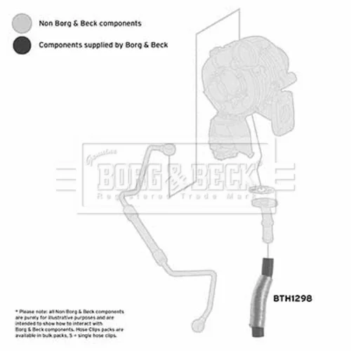 Hadica plniaceho vzduchu BTH1298 (BORG & BECK) - obr. 1