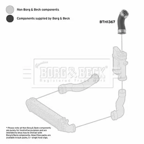Hadica plniaceho vzduchu BTH1367 (BORG & BECK) - obr. 1