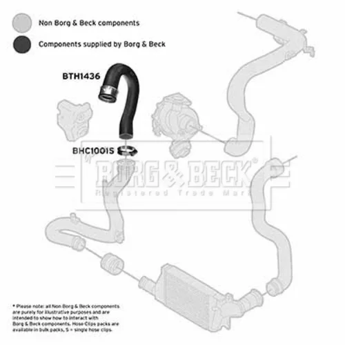 Hadica plniaceho vzduchu BTH1436 (BORG & BECK) - obr. 1
