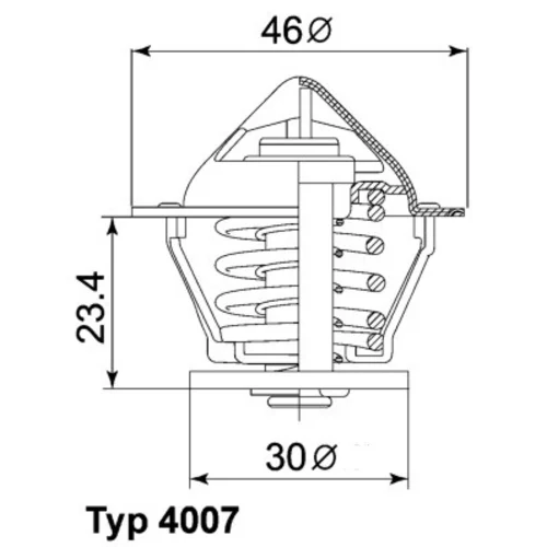 Termostat chladenia WAHLER 4007.80D