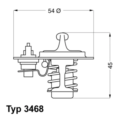 Termostat chladenia 3468.88D /WAHLER/
