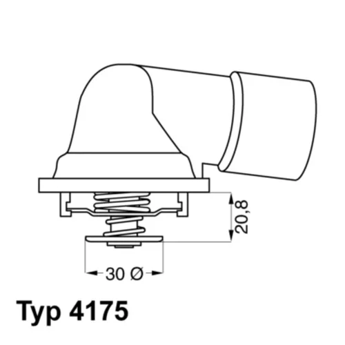 Termostat chladenia WAHLER 4175.92D