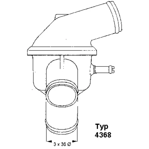 Termostat chladenia WAHLER 4368.87
