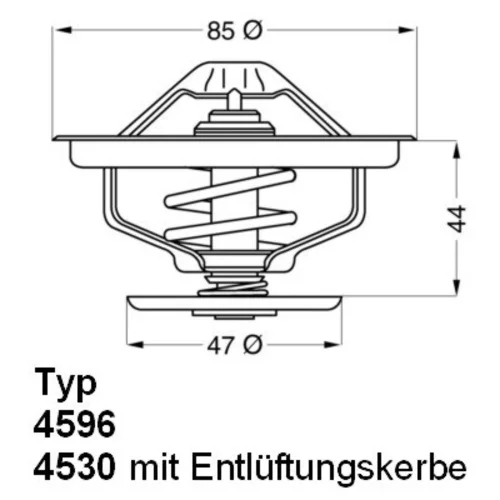 Termostat chladenia WAHLER 4596.83D