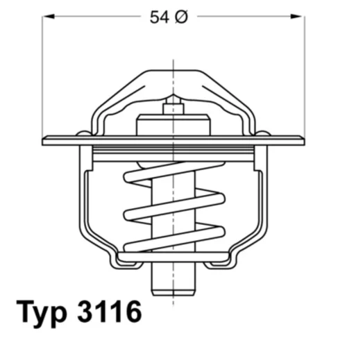 Termostat chladenia WAHLER 3116.82D