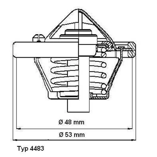 Termostat chladenia WAHLER 4483.82D