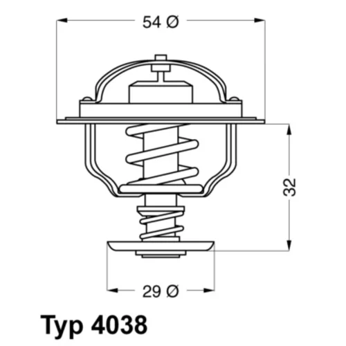 Termostat chladenia WAHLER 4038.76D