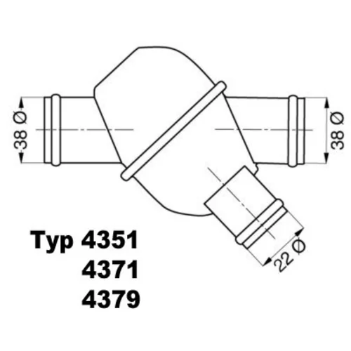 Termostat chladenia WAHLER 4371.80