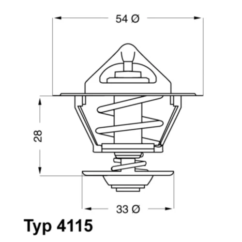 Termostat chladenia WAHLER 4115.92D