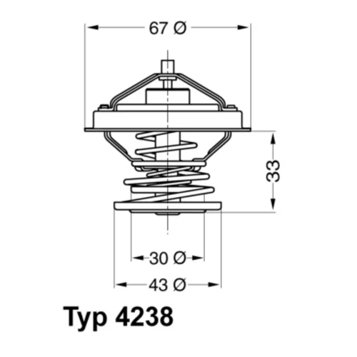 Termostat chladenia 4238.92D /WAHLER/