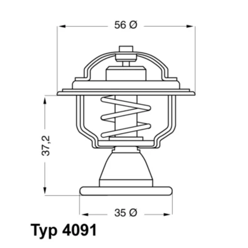 Termostat chladenia 4091.82D /WAHLER/