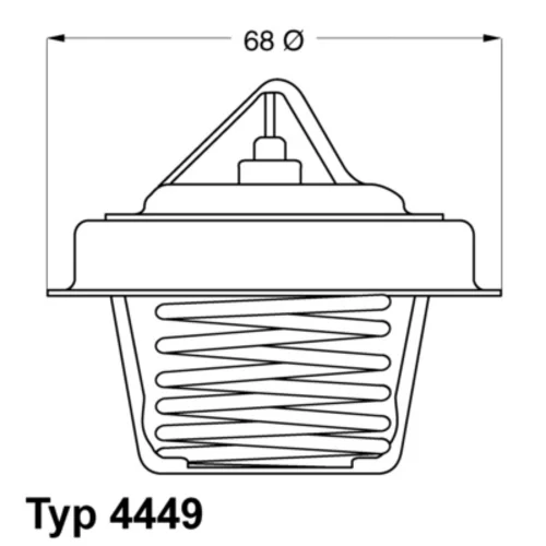 Termostat chladenia WAHLER 4449.84D