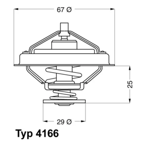 Termostat chladenia WAHLER 4166.79D