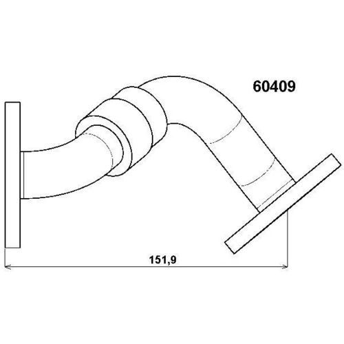 Potrubie EGR ventilu WAHLER 60409D