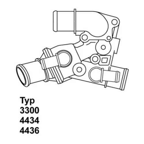 Termostat chladenia WAHLER 4436.80D
