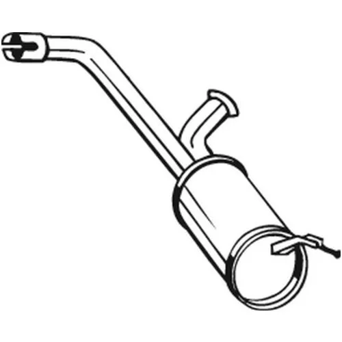 Stredný tlmič výfuku BOSAL 135-095