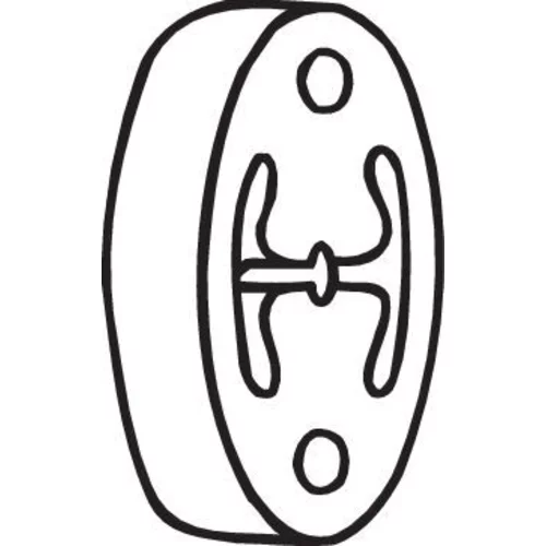 Gumový popruh pre výfukový systém BOSAL 255-163