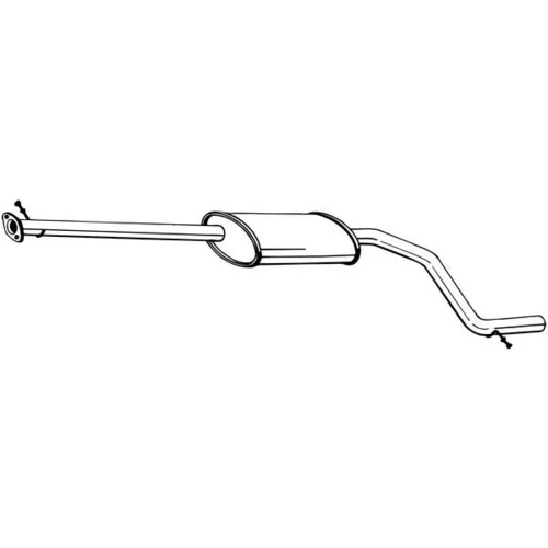 Stredný tlmič výfuku 285-061 /BOSAL/