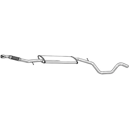Stredný tlmič výfuku BOSAL 294-001