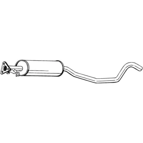 Stredný tlmič výfuku 281-159 /BOSAL/