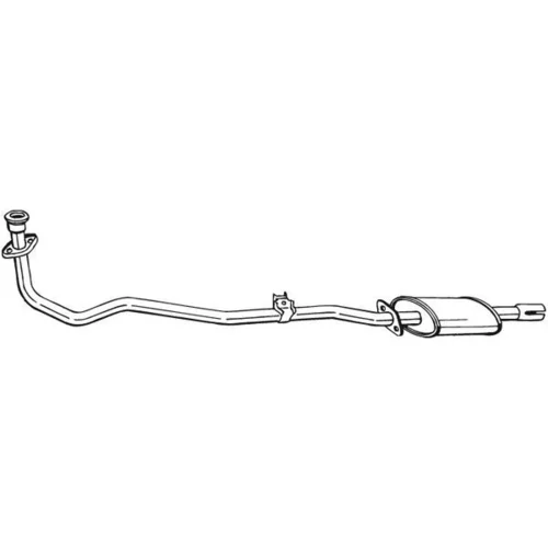 Predný tlmič výfuku 284-277 /BOSAL/
