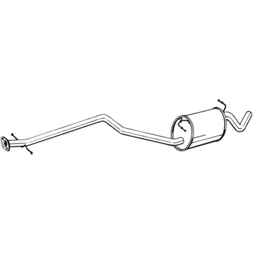 Stredný tlmič výfuku BOSAL 291-005