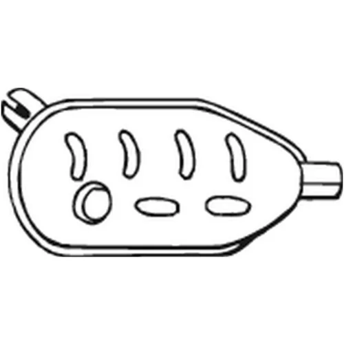 Predný tlmič výfuku BOSAL 200-627
