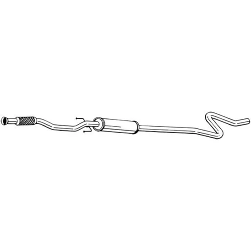 Stredný tlmič výfuku BOSAL 291-041
