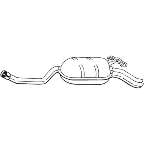 Koncový tlmič výfuku 175-339 /BOSAL/