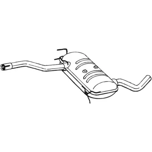 Stredný tlmič výfuku BOSAL 278-547