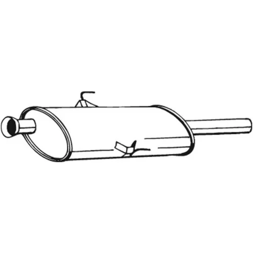 Stredný tlmič výfuku BOSAL 200-159