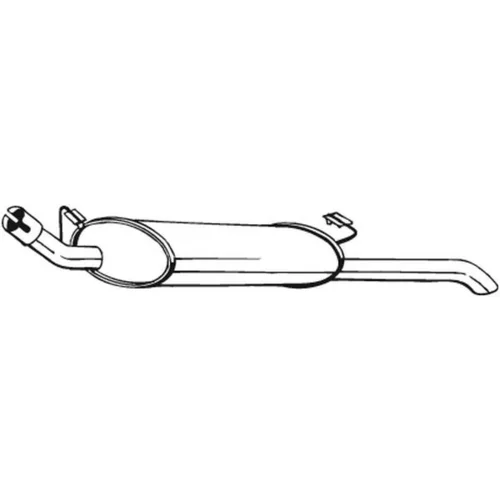 Koncový tlmič výfuku BOSAL 185-135