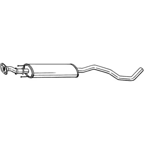 Stredný tlmič výfuku 281-959 /BOSAL/