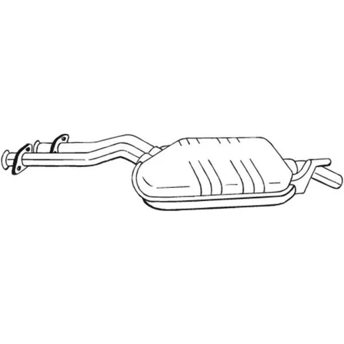 Stredný tlmič výfuku BOSAL 175-191