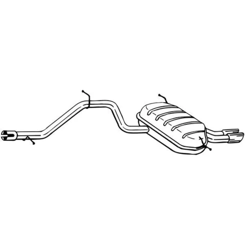 Koncový tlmič výfuku BOSAL 284-645