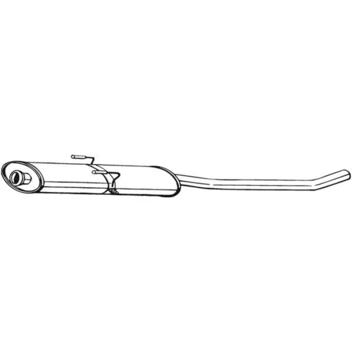 Stredný tlmič výfuku BOSAL 282-063