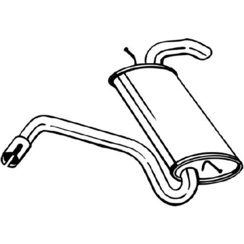 Koncový tlmič výfuku BOSAL 154-495