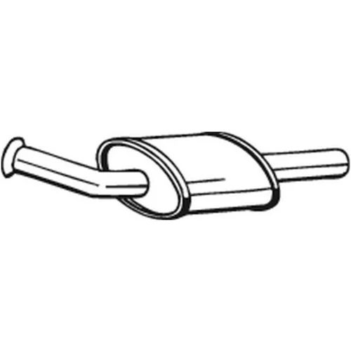 Stredný tlmič výfuku BOSAL 200-811