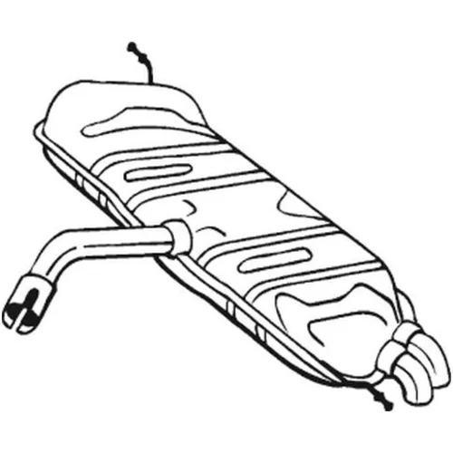 Koncový tlmič výfuku BOSAL 233-149