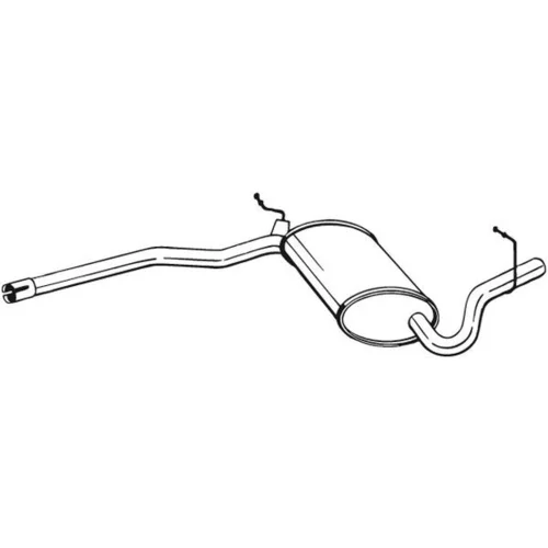 Stredný tlmič výfuku BOSAL 282-717