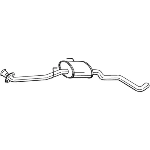 Stredný tlmič výfuku BOSAL 283-205