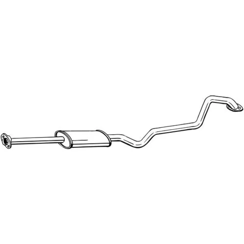 Stredný tlmič výfuku 288-093 /BOSAL/